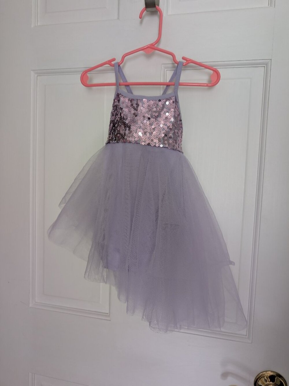 NEW! Purple EFiEL sequin dance leotard